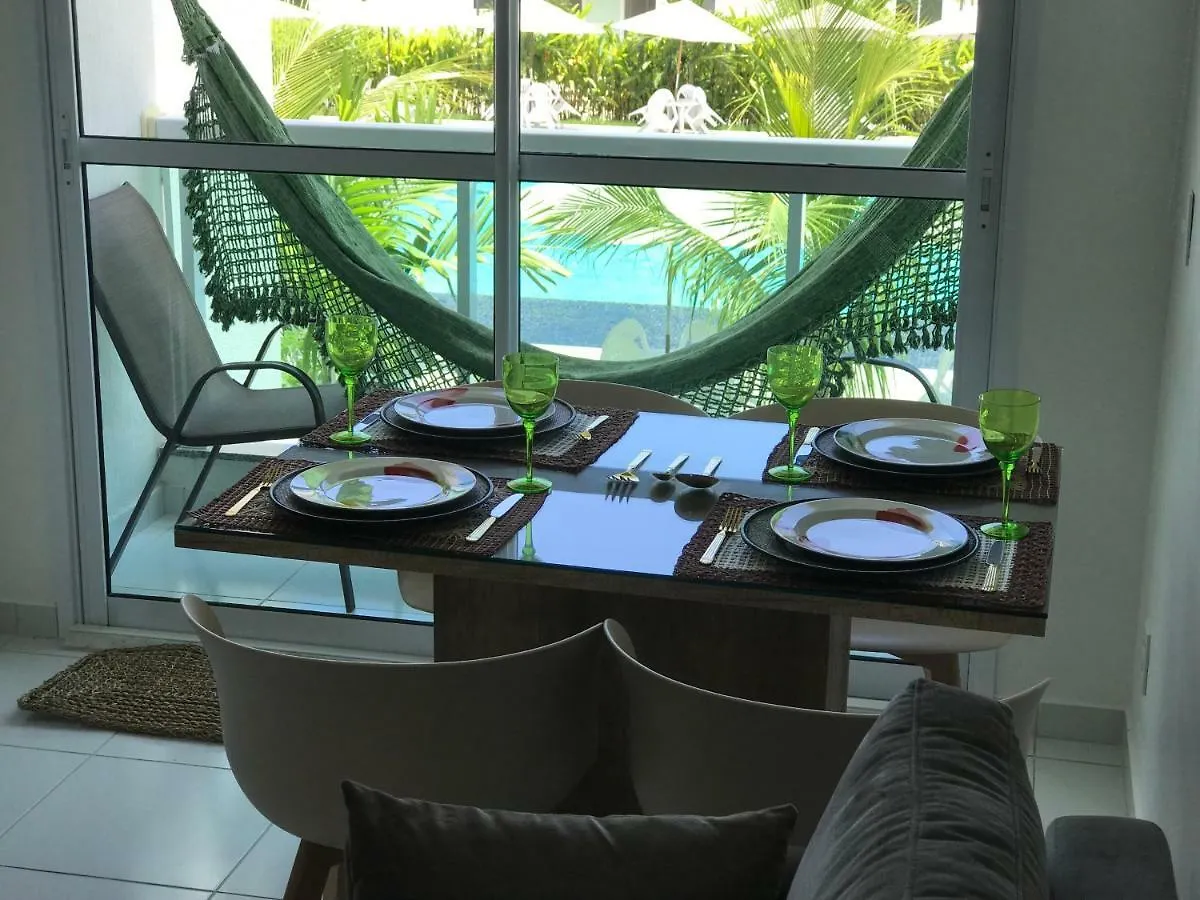Flat Excelente Em Porto De Galinhas Palm Village Acqua Frente Para As Piscinas البرازيل